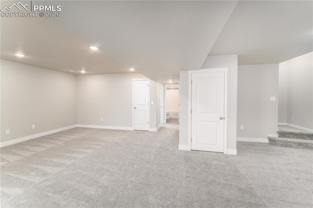 Image 27 of 38: basement rec area