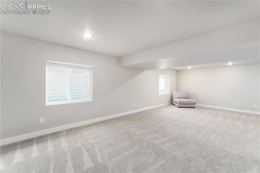 Image 28 of 38: basement rec area