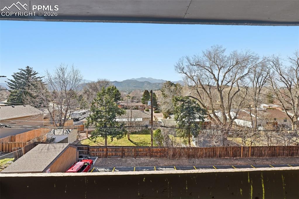 Image 18 of 26: View from upper level bedroom balcony