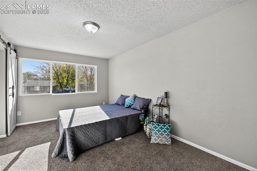 Image 15 of 46: The large master bedroom. Will accommodate a large bedroom set. 