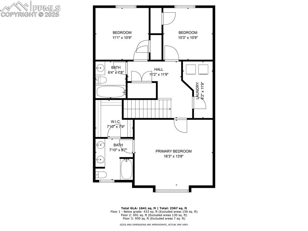 Image 34 of 34: View of floor plan / room layout