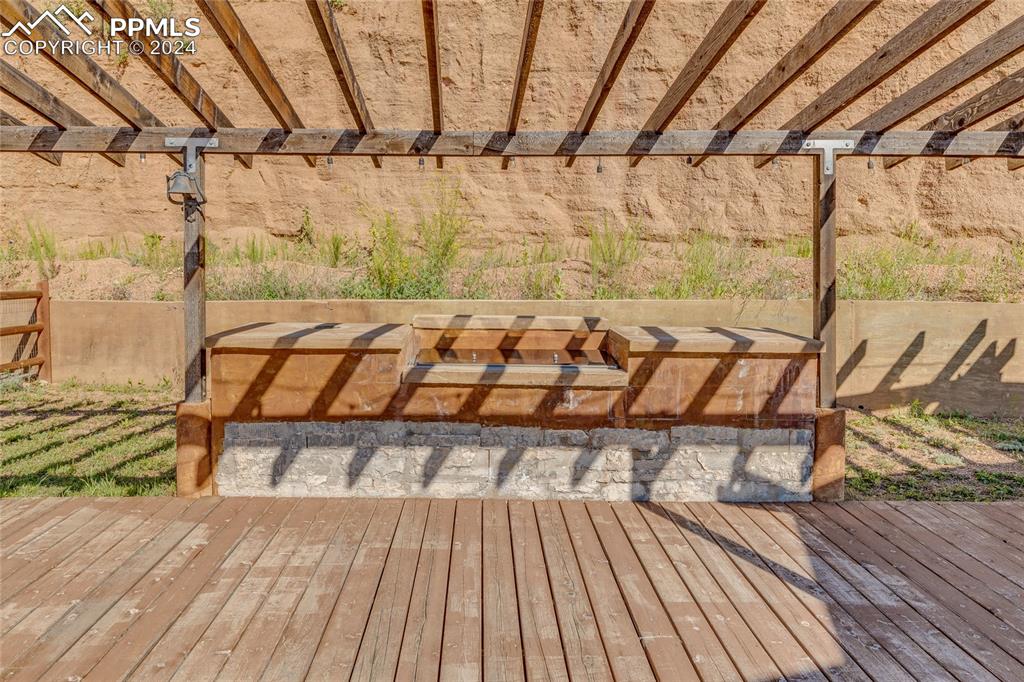 Image 31 of 47: View of wooden deck