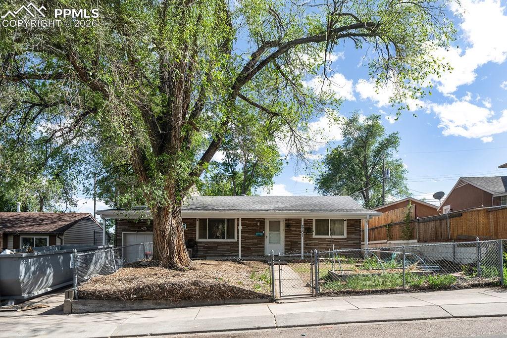 Caption: Front of Structure