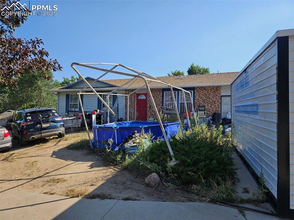 Caption: Front of Structure