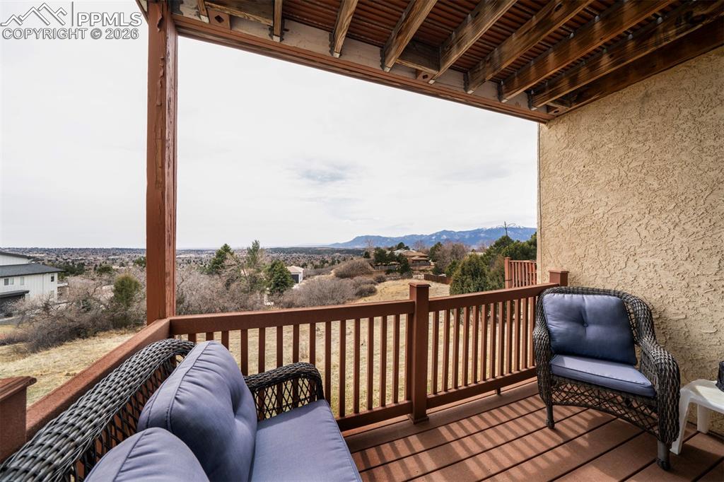 Image 38 of 49: Main level deck   Views!!!