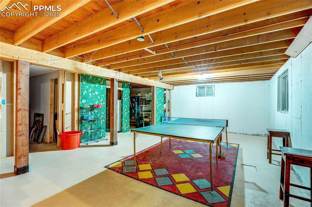 Image 31 of 49: View of unfinished basement