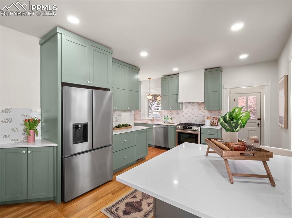 Image 5 of 41: The spacious kitchen has been completely reimagined with new soft close cab