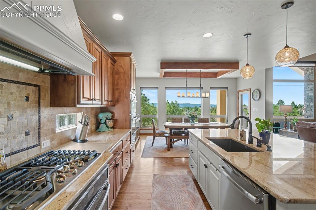 Image 12 of 49: Take in the stellar mountain views while you whip up your favorite meal