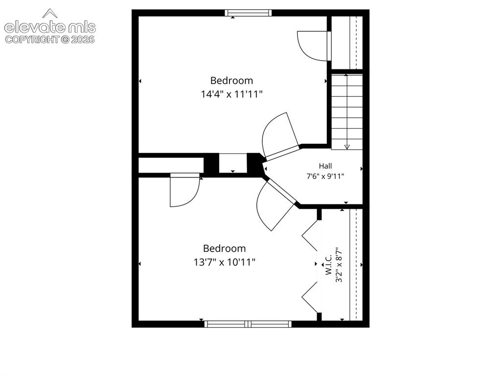 Image 38 of 40: Two Secondary Bedrooms Upstairs