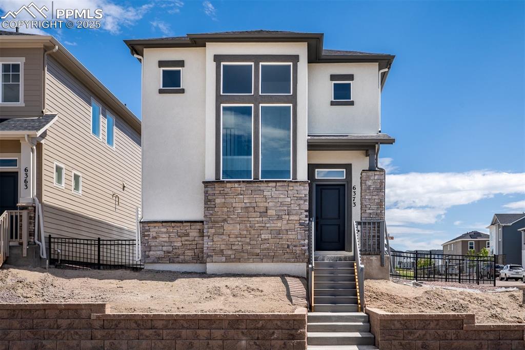 Caption: Front of Structure