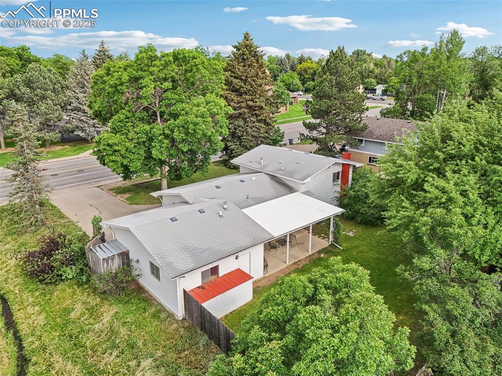 Image 29 of 49: Aerial view of this beautiful home.