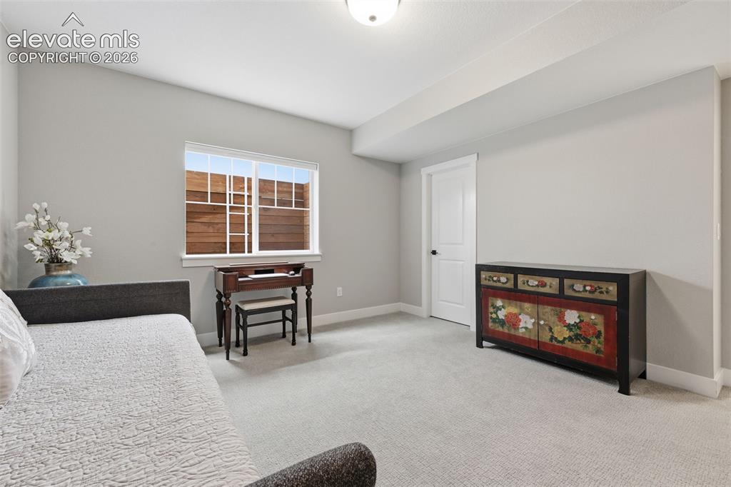 Image 31 of 50: secondary bedroom in basement