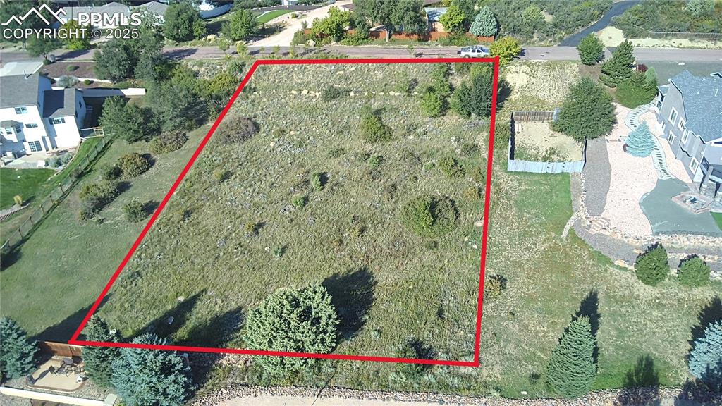 Image 2 of 9: Aerial map of the property (all 4 lots) and surrounding area, with property