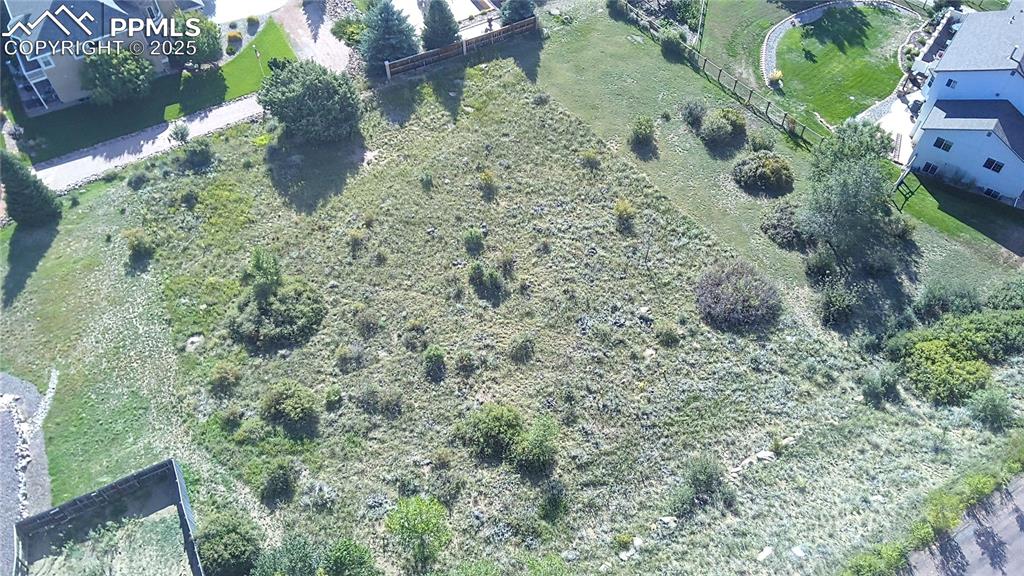 Image 6 of 9: Aerial view of the property from the North.