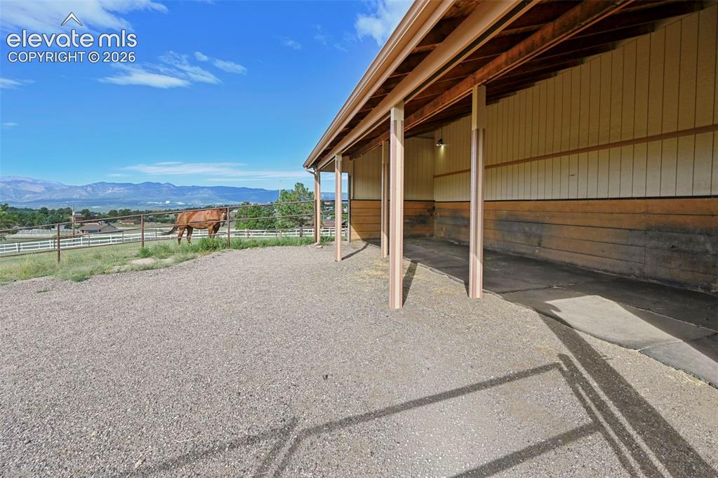 Image 39 of 50: Corral/Barn adjacent to pasture area