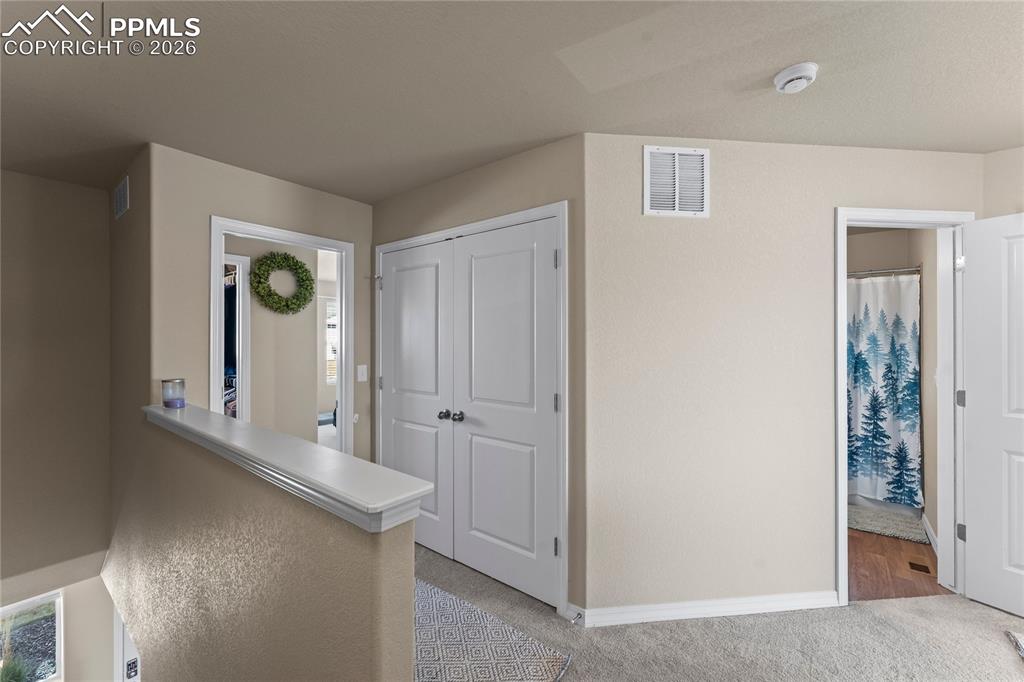 Image 24 of 37: Upstairs, everything opens just enough to feel breathable and private at th