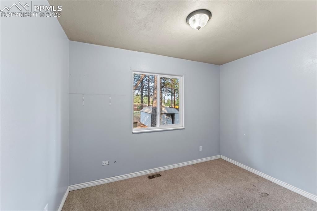 Image 14 of 36: Carpeted empty room featuring baseboards and a textured ceiling
