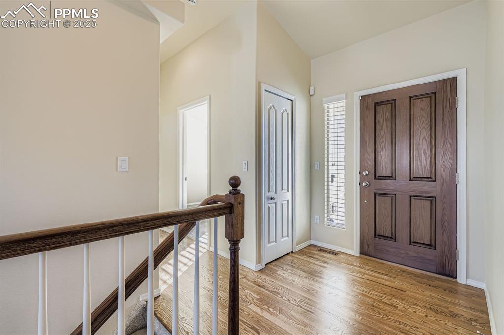 Image 4 of 31: Entrance foyer featuring light wood-style flooring and baseboards