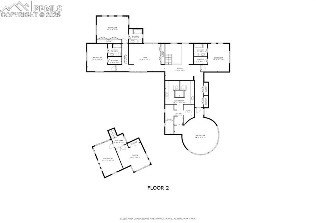 Image 41 of 41: Floor plan - upper level