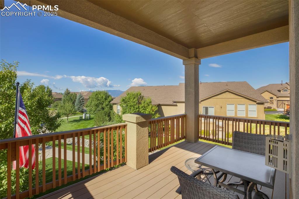 Image 22 of 33: Covered Composite Deck w/Peek-a-boo Views!