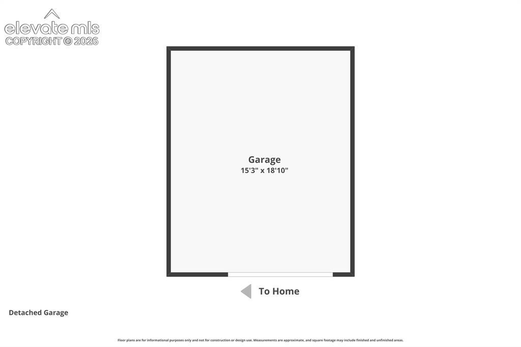 Image 46 of 46: Detached Garage Floor plan