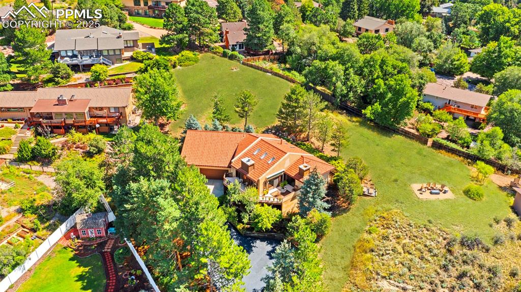 Image 41 of 46: View from above of property