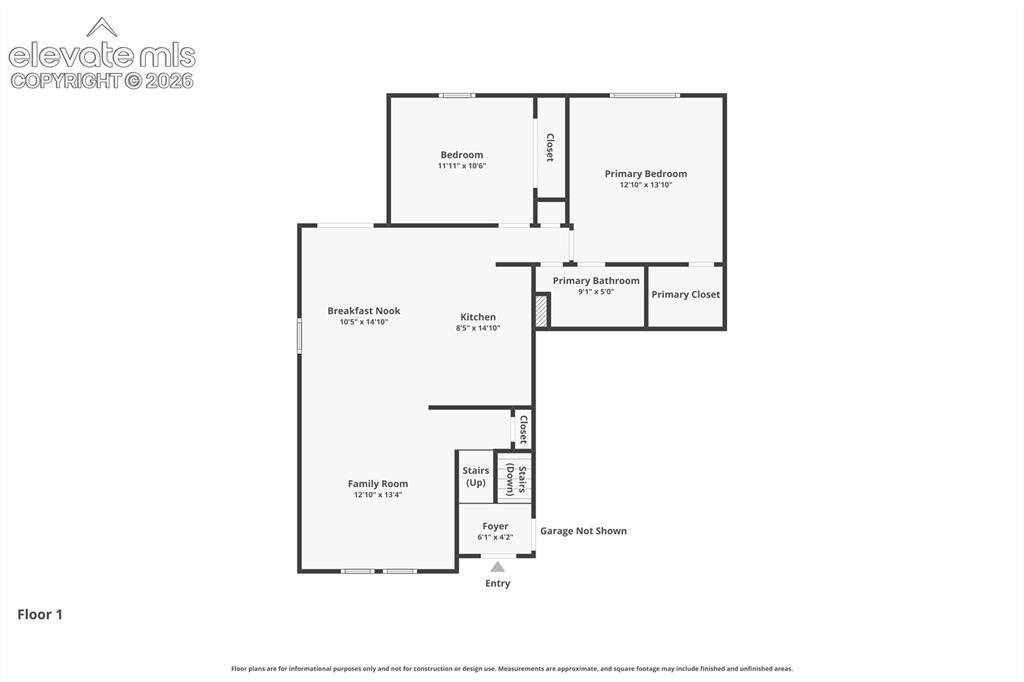 Image 49 of 50: Upper Level Floor Plan