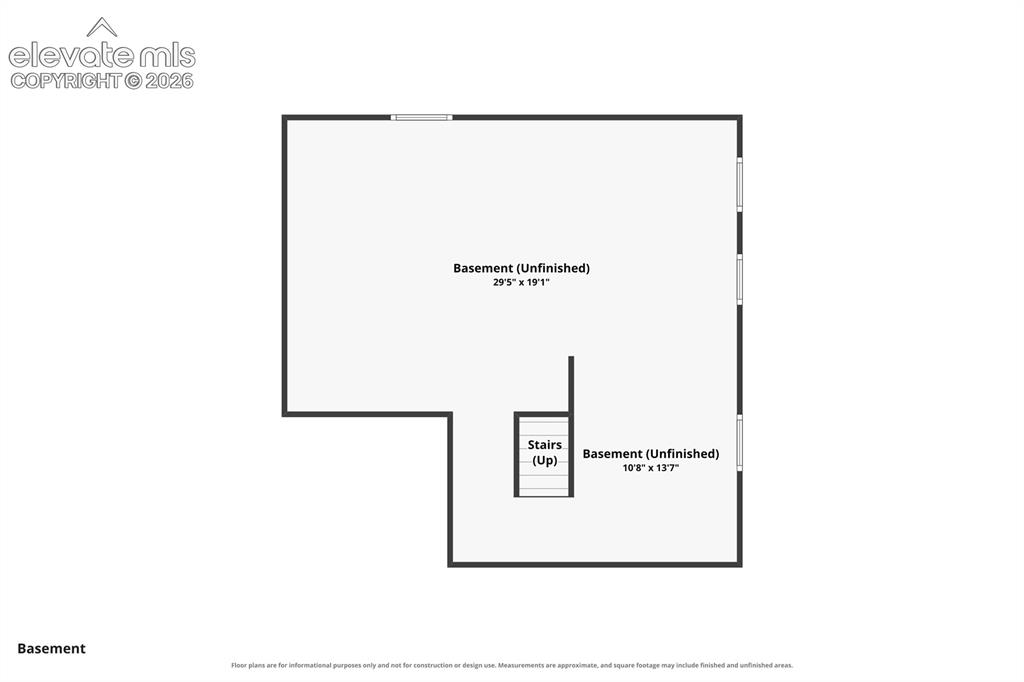 Image 27 of 27: Floor plan - unfinished basement
