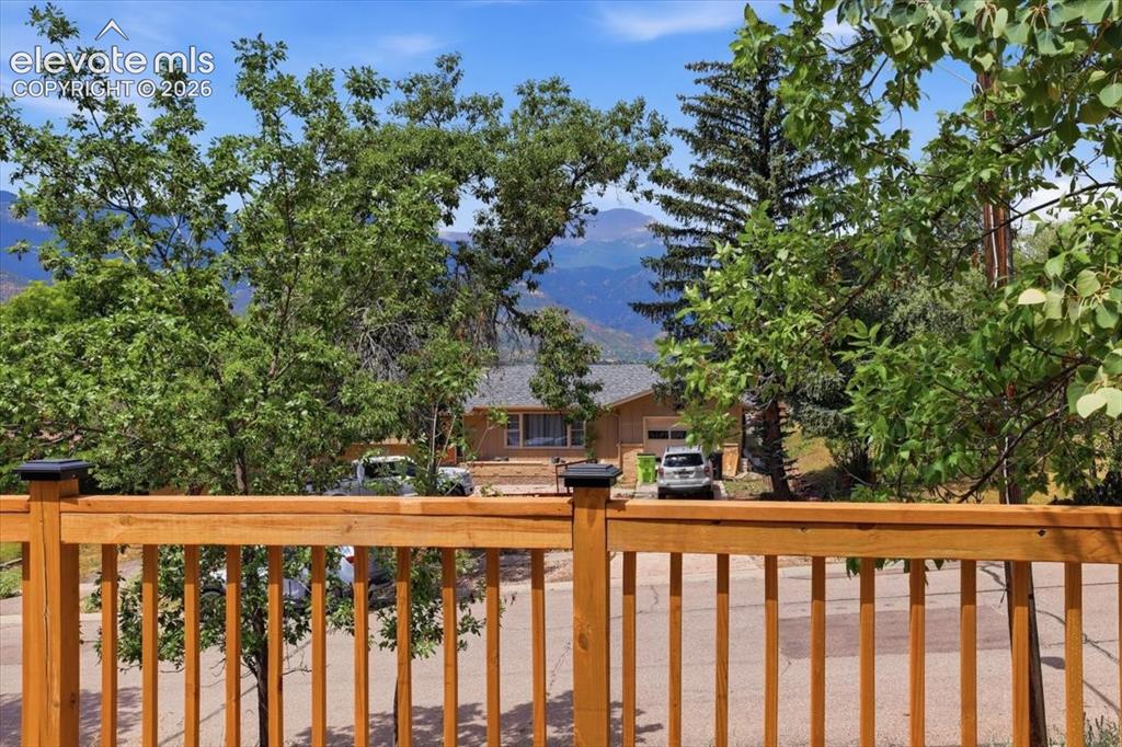 Image 3 of 50: Pikes Peak & Front Range views from the front deck