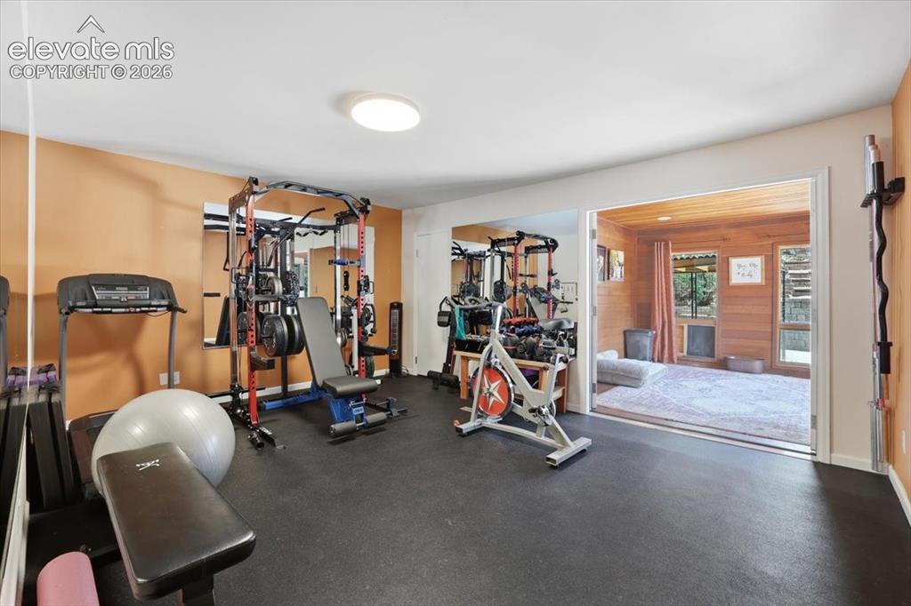 Image 37 of 50: Bedroom used as a gym