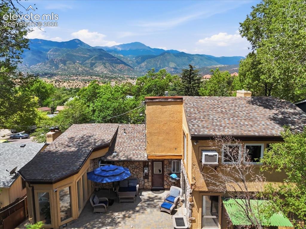 Image 8 of 50: views from the tiered backyard path