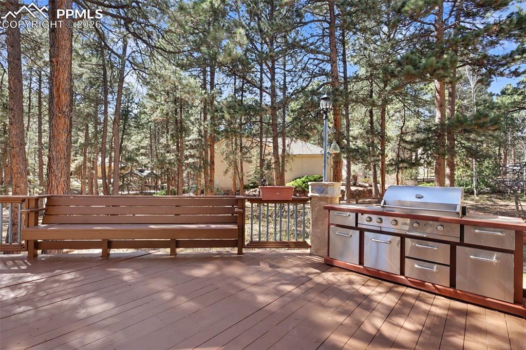 Image 37 of 44: Deck with area for grilling