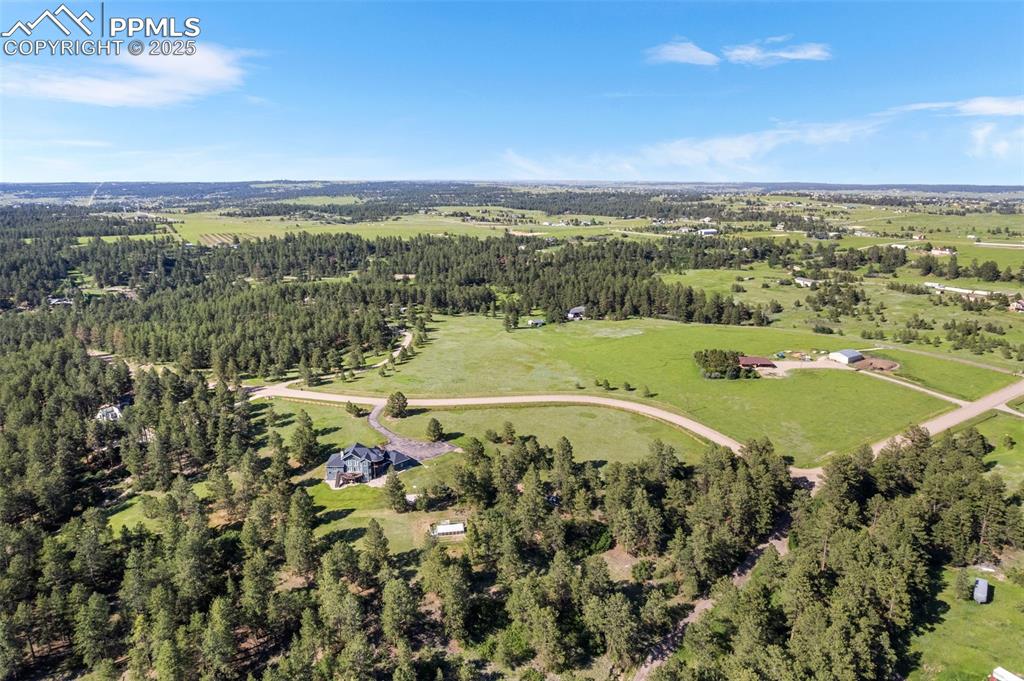 Image 41 of 46: Aerial view of property