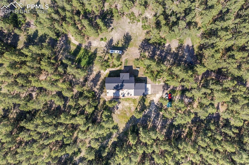 Image 45 of 46: Aerial view of property and surrounding area