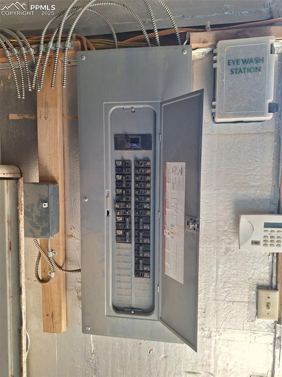 Image 6 of 24: Utility room featuring electric panel