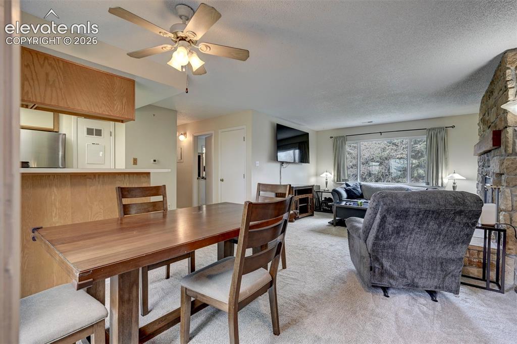 Image 3 of 25: The entry opens directly into a dedicated dining area that flow seamlessly