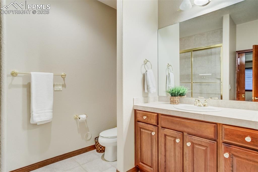 Image 39 of 49: Full Jack-N-Jll bathroom in the basement