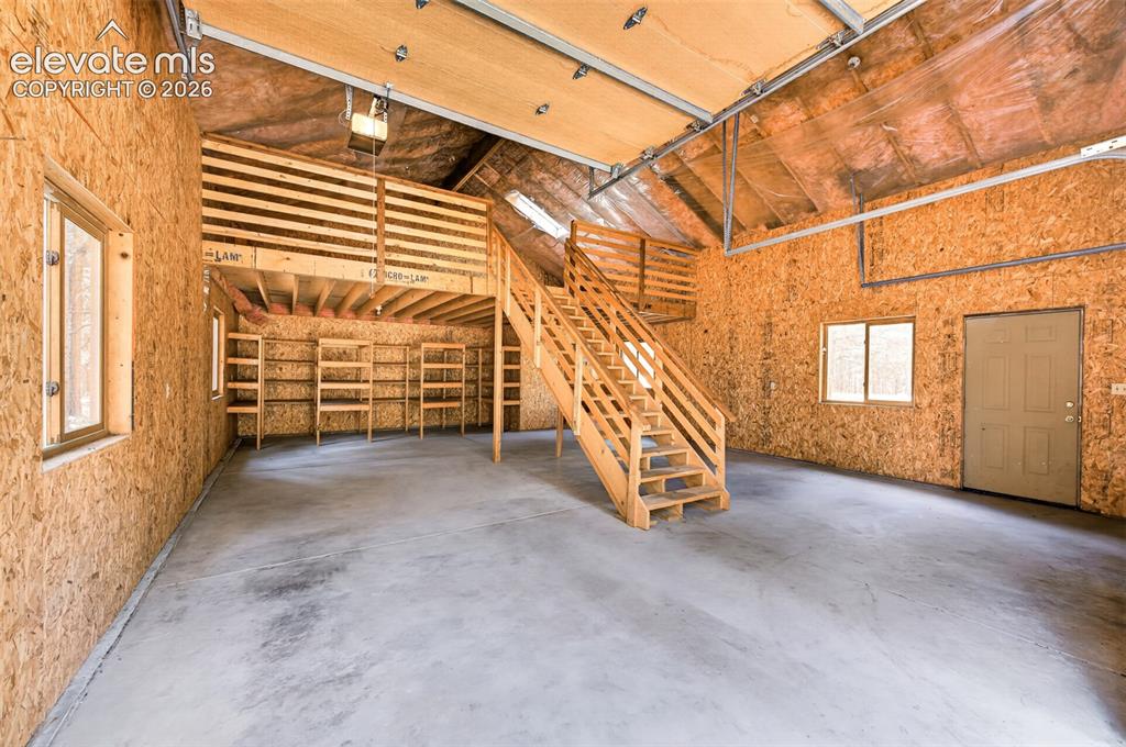 Image 41 of 50: Interior of Detached Garage
