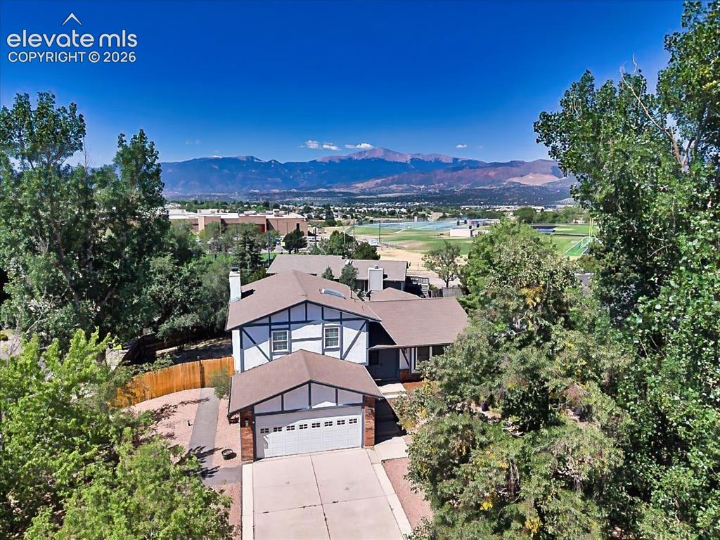 Image 46 of 50: Elevated view showcasing the home