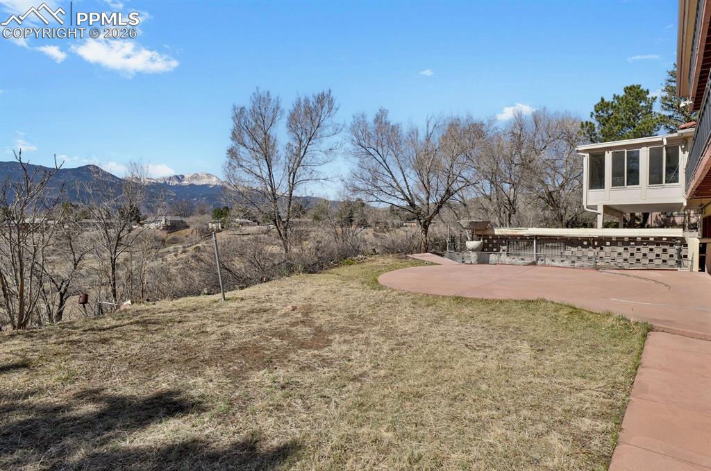 Image 38 of 49: Level area backyard