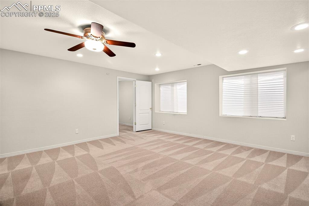 Image 23 of 41: Basement family room