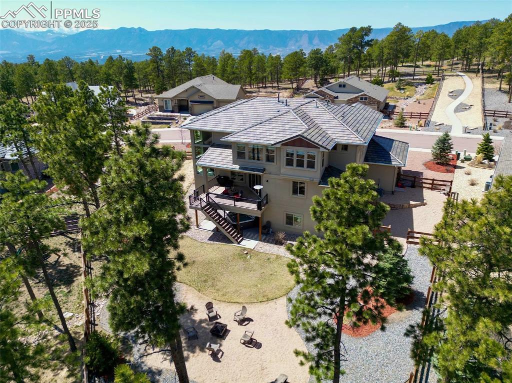Image 46 of 50: Pikes Peak can bee seen from upstairs rooms and loft.