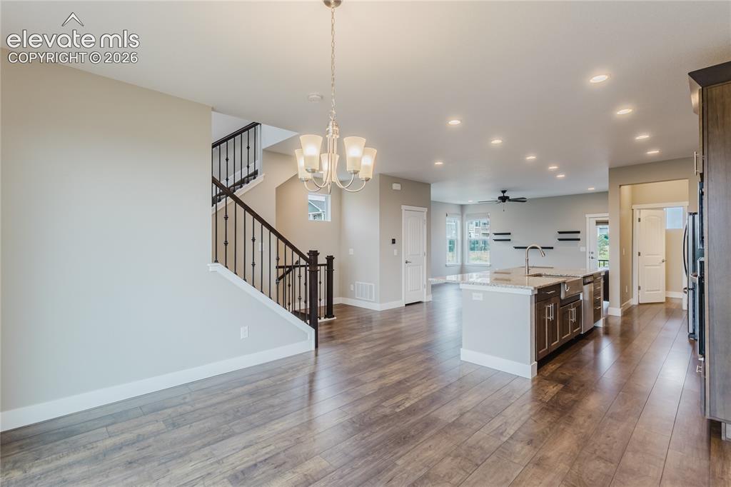 Image 11 of 45: Dining room & kitchen. 