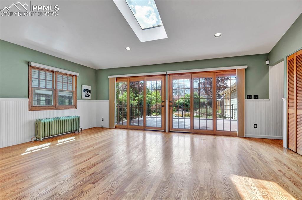 Image 12 of 46: Back deck faces Pikes Peak