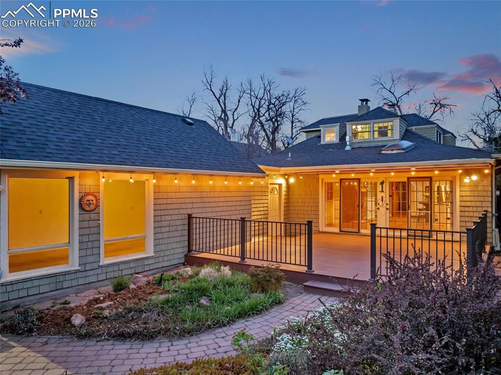 Image 35 of 46: Composite Deck & Attached Garage