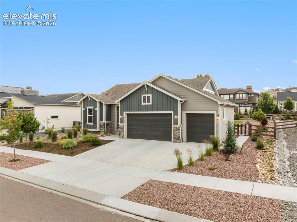 Caption: Front of home