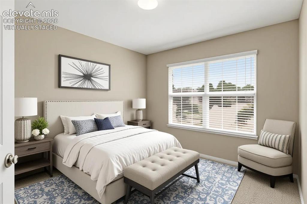 Image 24 of 40: virtually staged bedroom 2
