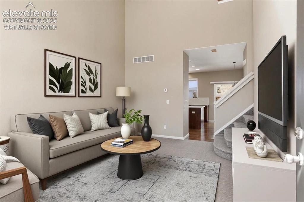 Image 3 of 40: virtually staged living room