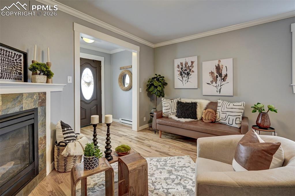 Image 2 of 32: Solid Hardwood Floors. tons of Natural Light
