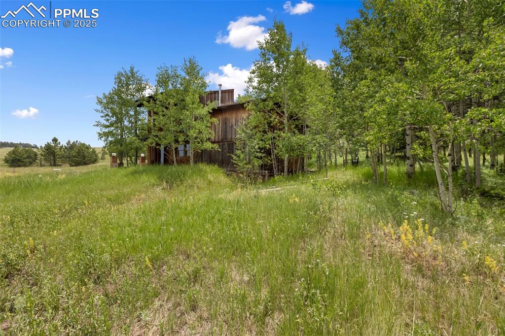 Image 36 of 36: View of yard with a barn and an outdoor structure